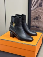 Hermes Jill 60 Ankle Boot Noir