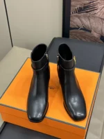 Hermes Jill 60 Ankle Boot Noir