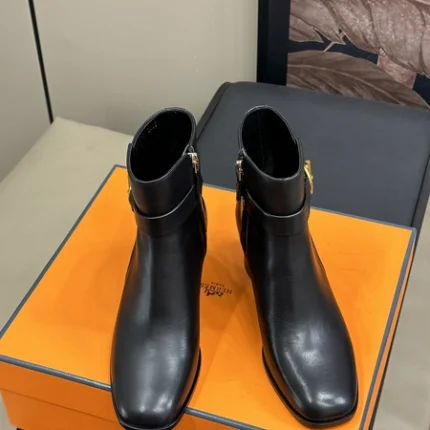 Hermes Jill 60 Ankle Boot Noir