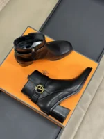 Hermes Jill 60 Ankle Boot Noir