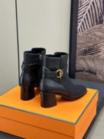 Hermes Jill 60 Ankle Boot Noir