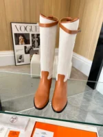 Hermes Inspired Jumping Boot In Brown