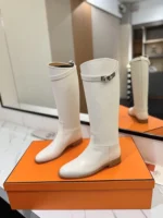Hermes Jumping Boot White