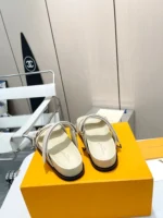 Louis Vuitton Bom Dia Flat Comfort Mule Light Beige