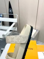 Louis Vuitton Bom Dia Flat Comfort Mule Light Beige
