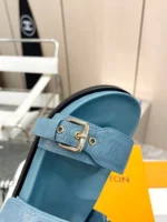 Louis Vuitton Bom Dia Flat Comfort Mule Light Blue