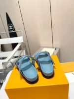 Louis Vuitton Bom Dia Flat Comfort Mule Light Blue