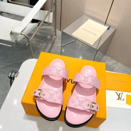 Louis Vuitton Bom Dia Flat Comfort Mule Light Pink