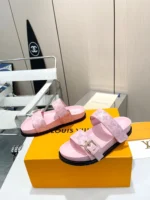 Louis Vuitton Bom Dia Flat Comfort Mule Light Pink