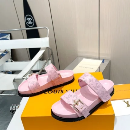 Louis Vuitton Bom Dia Flat Comfort Mule Light Pink