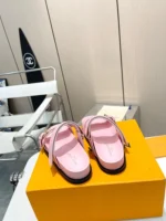 Louis Vuitton Bom Dia Flat Comfort Mule Light Pink