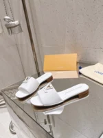 Louis Vuitton LV Capri Flat Mule White