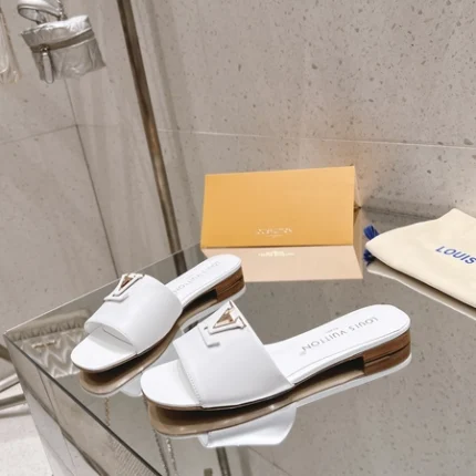 Louis Vuitton LV Capri Flat Mule White