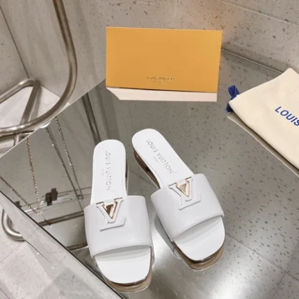 Louis Vuitton LV Capri Flat Mule White