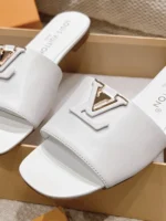 Louis Vuitton LV Capri Flat Mule White