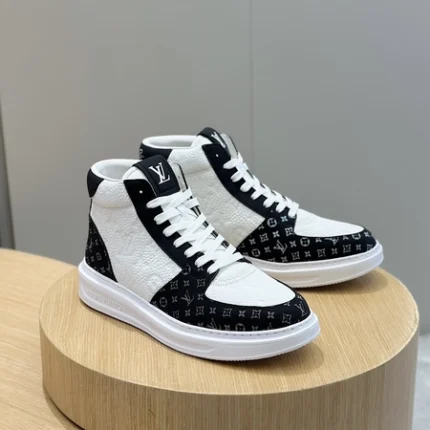 Louis Vuitton LV High-top White and Black Sneaker