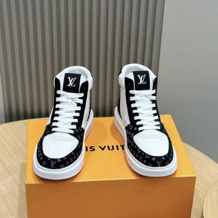 Louis Vuitton LV High-top White and Black Sneaker