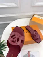 Louis Vuitton LV Isola Flat Mule Bordeaux Red
