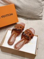 Louis Vuitton LV Isola Flat Mule Cognac Brown