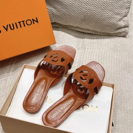 Louis Vuitton LV Isola Flat Mule Cognac Brown