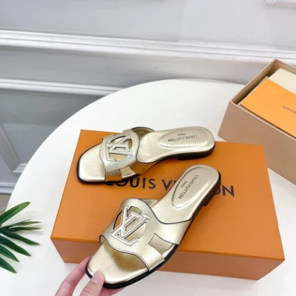 Louis Vuitton LV Isola Flat Mule Gold