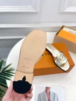 Louis Vuitton LV Isola Flat Mule Gold