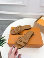 Louis Vuitton LV Isola Flat Mule Natural