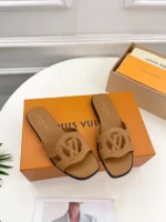 Louis Vuitton LV Isola Flat Mule Natural