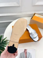 Louis Vuitton LV Isola Flat Mule Silver