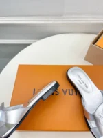 Louis Vuitton LV Isola Flat Mule Silver