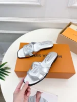 Louis Vuitton LV Isola Flat Mule Silver