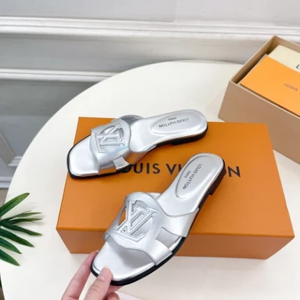 Louis Vuitton LV Isola Flat Mule Silver