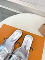 Louis Vuitton LV Isola Flat Mule Silver