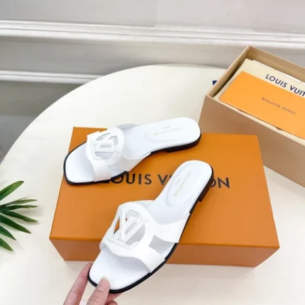 Louis Vuitton LV Isola Flat Mule White