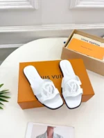 Louis Vuitton LV Isola Flat Mule White
