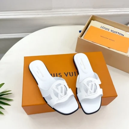 Louis Vuitton LV Isola Flat Mule White