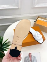 Louis Vuitton LV Isola Flat Mule White