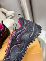 Louis Vuitton LV Rush Black and Pink Sneaker