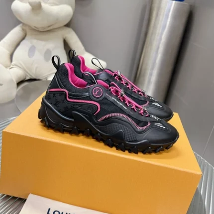 Louis Vuitton LV Rush Black and Pink Sneaker