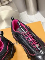 Louis Vuitton LV Rush Black and Pink Sneaker