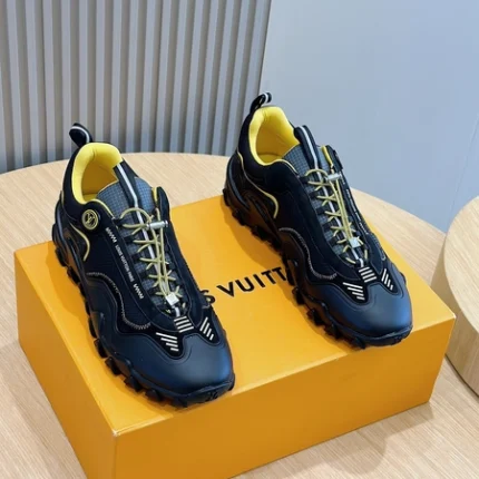 Louis Vuitton LV Rush Black and Yellow Sneaker