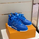 Louis Vuitton LV Skate Blue Grained Calf Leather Sneaker