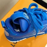 Louis Vuitton LV Skate Blue Grained Calf Leather Sneaker