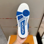 Louis Vuitton LV Skate Blue Grained Calf Leather Sneaker