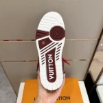 Louis Vuitton LV Skate Bordeaux Red Grained Calf Leather Sneaker