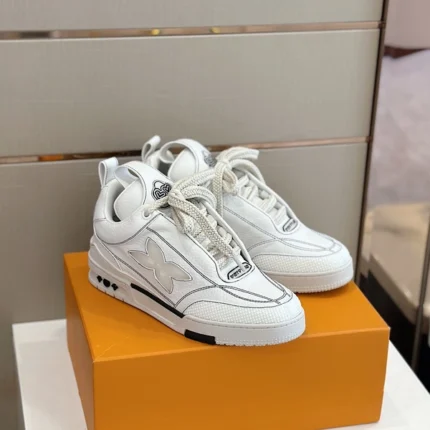 Louis Vuitton LV Skate Grey Grained Calf Leather Sneaker