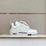 Louis Vuitton LV Skate Grey Grained Calf Leather Sneaker