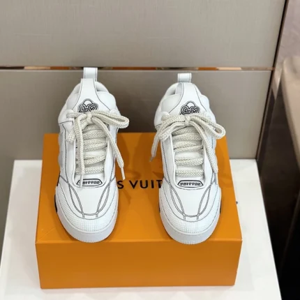 Louis Vuitton LV Skate Grey Grained Calf Leather Sneaker