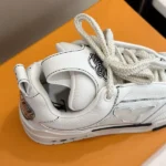 Louis Vuitton LV Skate Grey Grained Calf Leather Sneaker