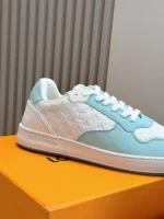 Louis Vuitton LV Stadium White and Vert d'Eau Green Sneaker